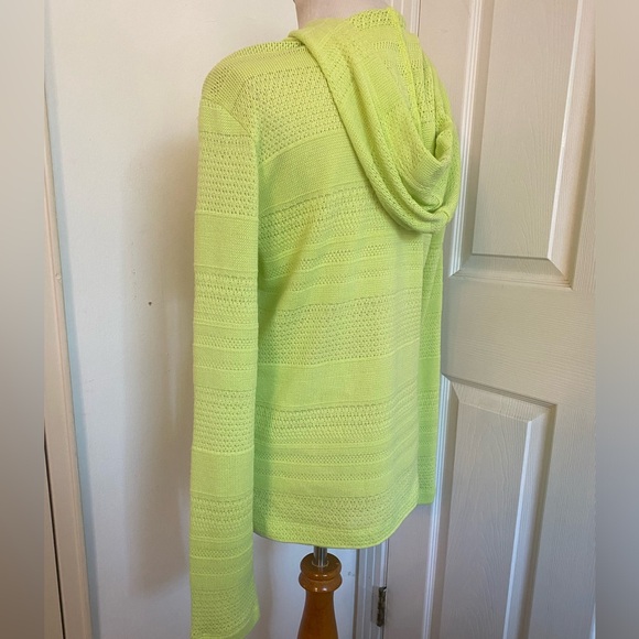 Dolcezza Lime Green Hooded Sweater - Picture 7 of 10